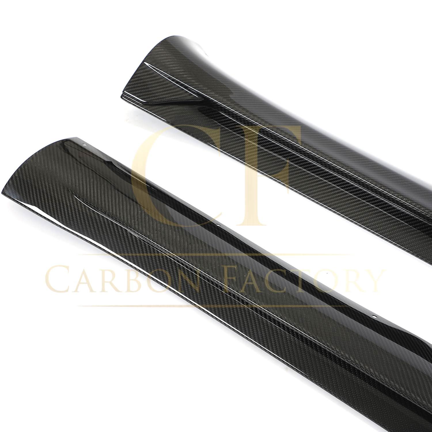 CS Style Pre-Preg Carbon Fibre Side Skirts for Tesla Model Y 19-23 - Carbon Factory