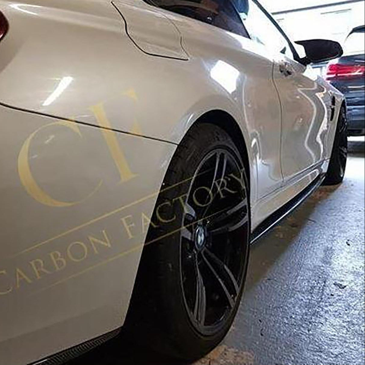 MP Style Carbon Fibre Side Skirts Extension for BMW F82 F83 M4 14-20 - Carbon Factory