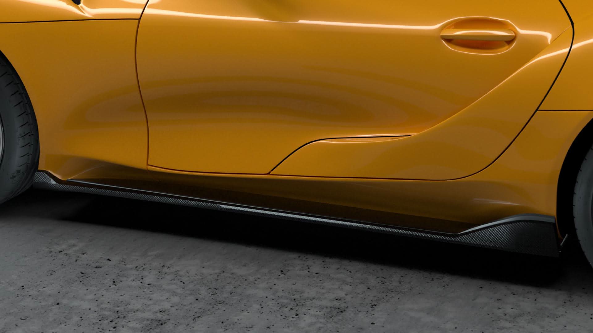 MZ Style Carbon Fibre Side Skirts for Toyota A90 Supra 19-Present - Carbon Factory