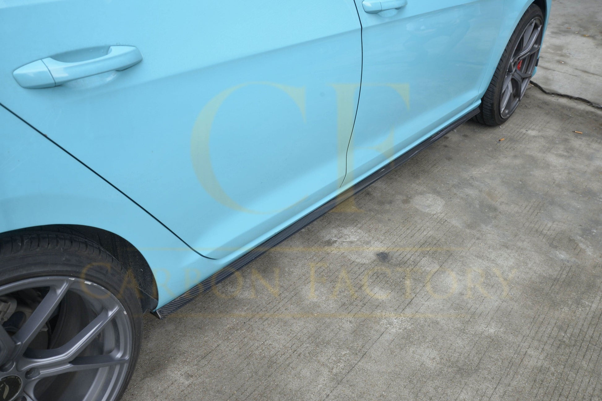 OEM Style Carbon Fibre Side Skirts for VW Golf MK7.5 inc R 17-20 - Carbon Factory