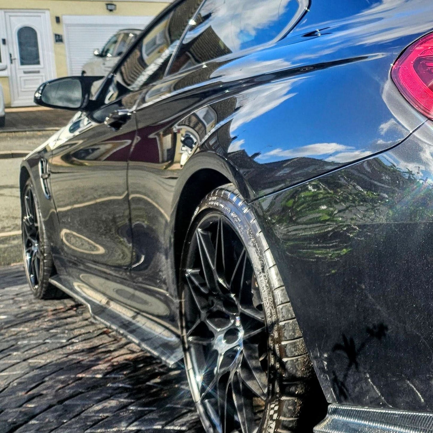 PSM Style Carbon Fibre Side Skirts Extension for BMW F82 F83 M4 14-20 - Carbon Factory