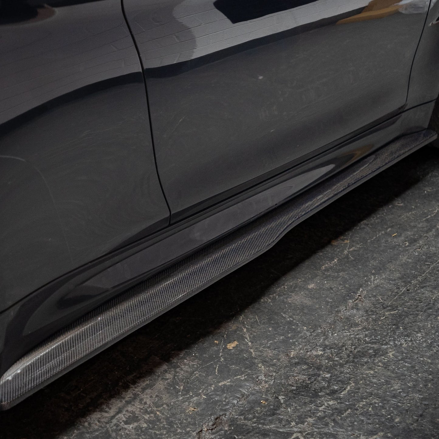 PSM Style Carbon Fibre Side Skirts Extension for BMW F82 F83 M4 14-20 - Carbon Factory