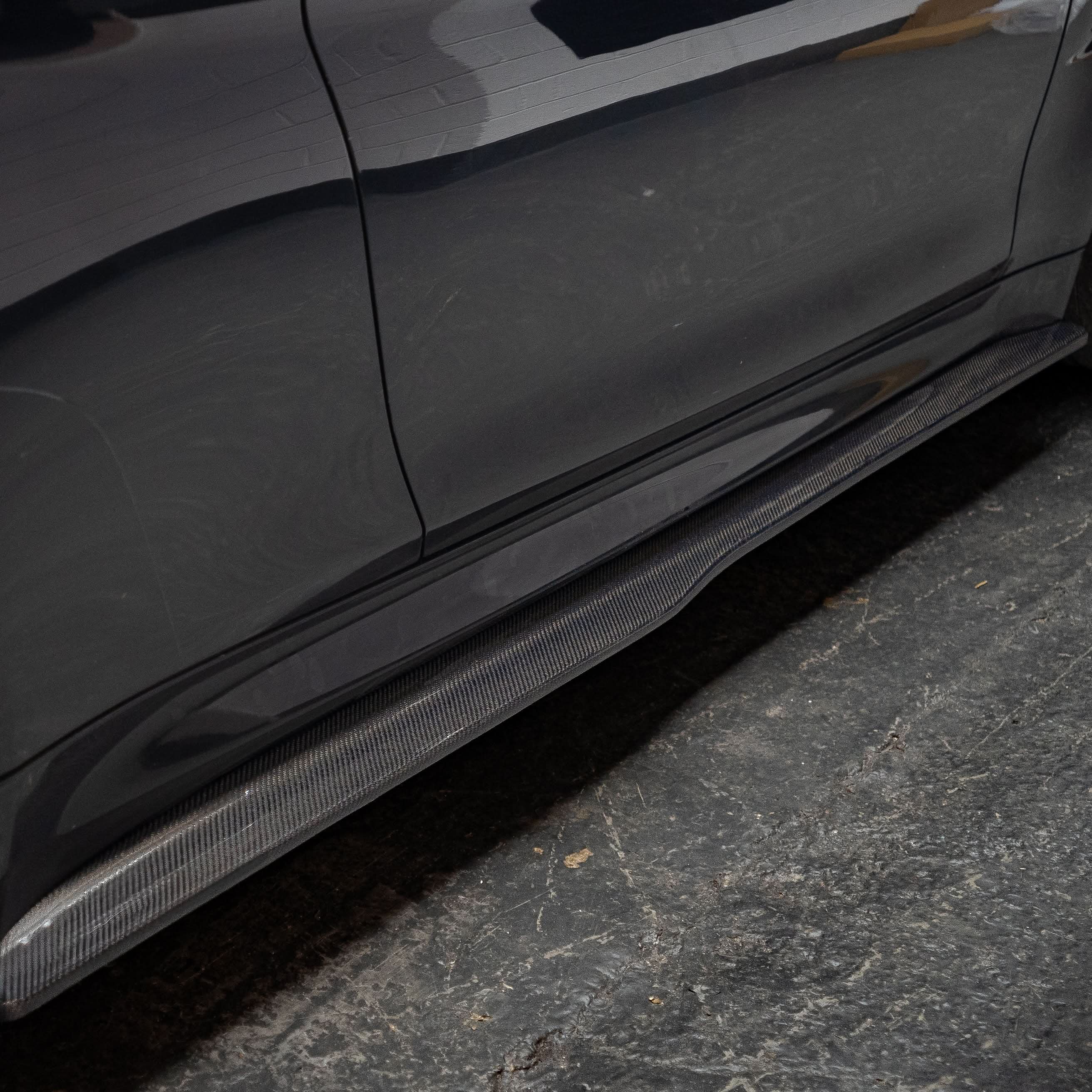 PSM Style Carbon Fibre Side Skirts Extension for BMW F82 F83 M4 14-20 - Carbon Factory