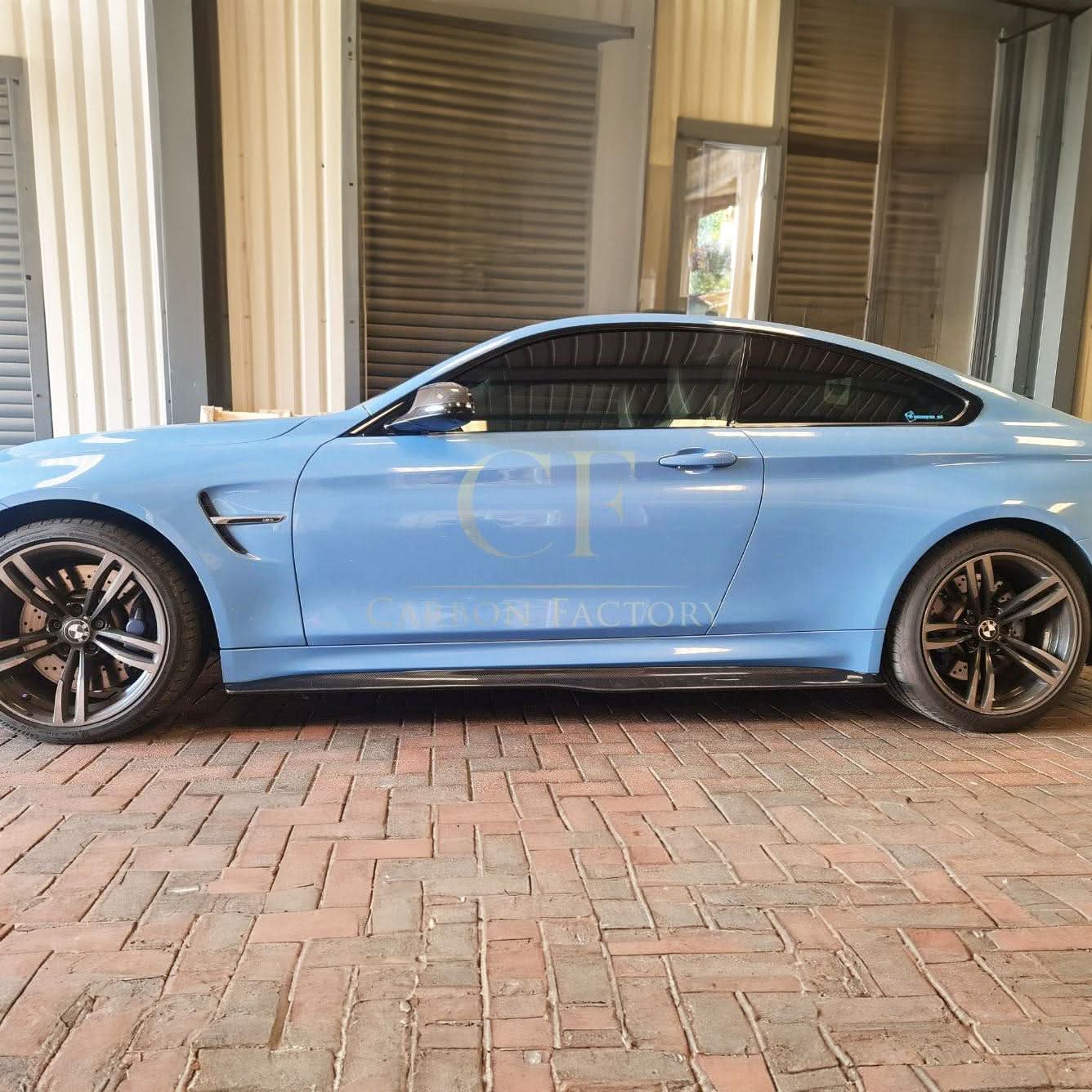 PSM Style Carbon Fibre Side Skirts Extension for BMW F82 F83 M4 14-20 - Carbon Factory