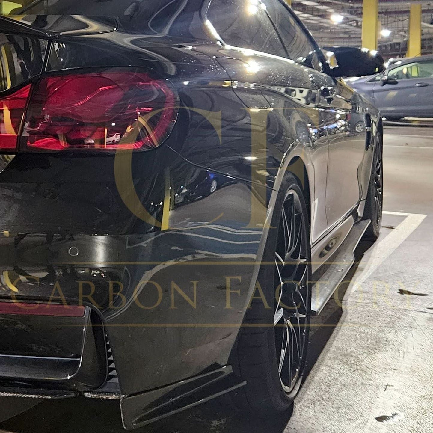 PSM Style Carbon Fibre Side Skirts Extension for BMW F82 F83 M4 14-20 - Carbon Factory