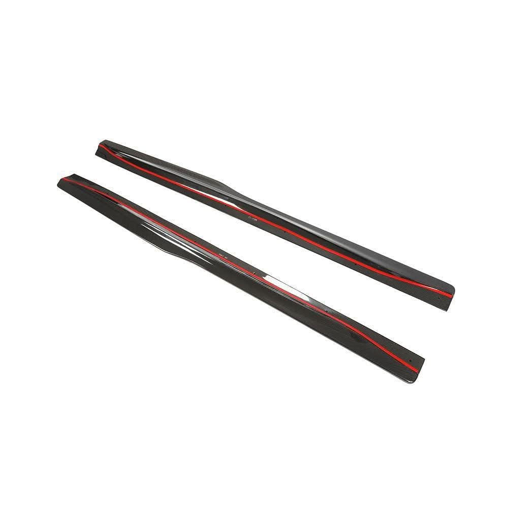PSM Style Carbon Fibre Side Skirts Extension for BMW F82 F83 M4 14-20 - Carbon Factory