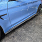PSM Style Carbon Fibre Side Skirts Extension for BMW F82 F83 M4 14-20 - Carbon Factory