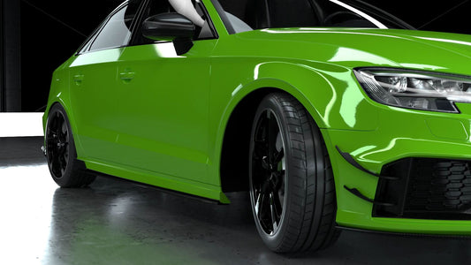 RZ Style Carbon Fibre Side Skirts for Audi 8V S3 RS3 Saloon 14-20 - Carbon Factory