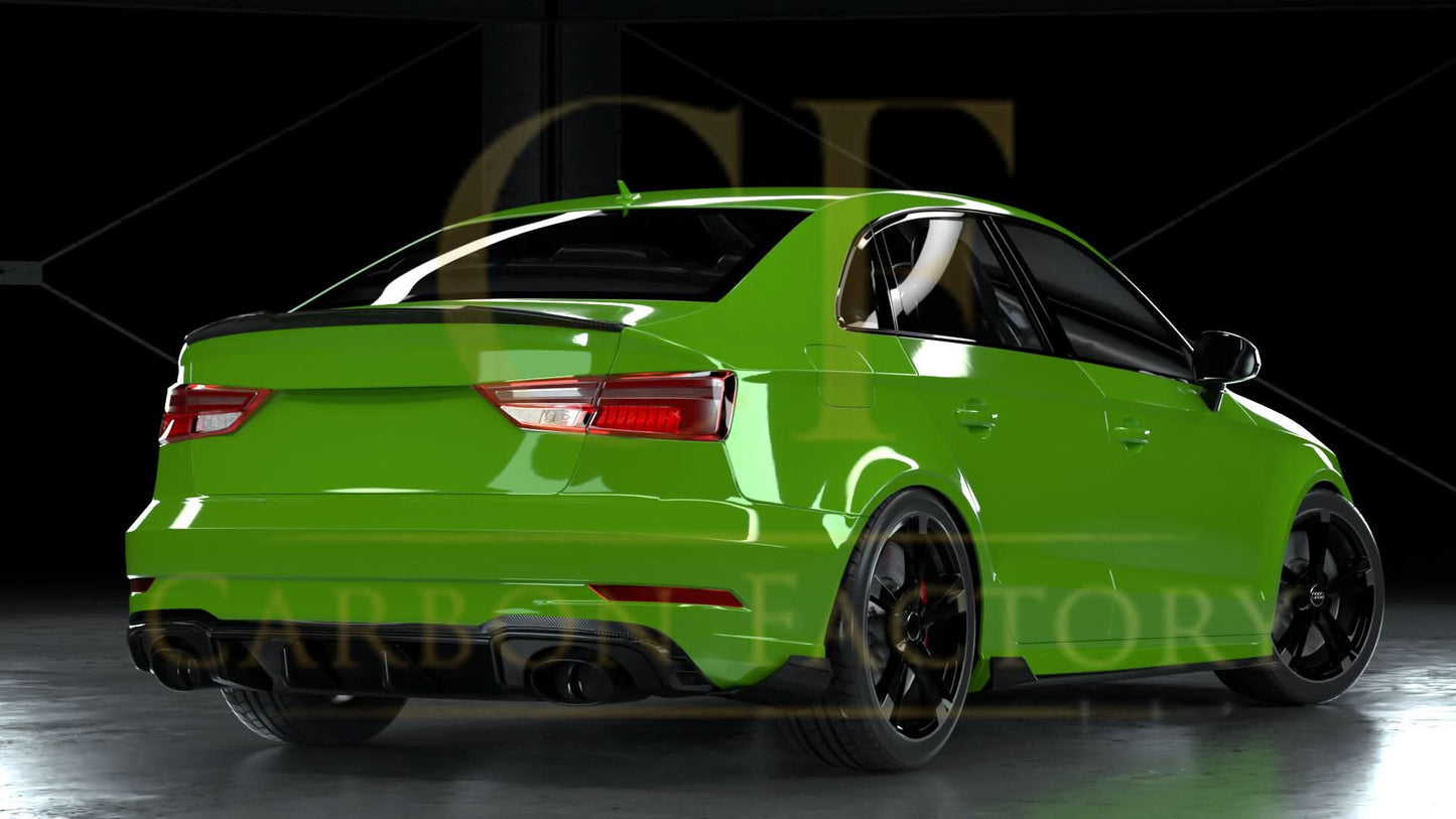 RZ Style Carbon Fibre Side Skirts for Audi 8V S3 RS3 Saloon 14-20 - Carbon Factory