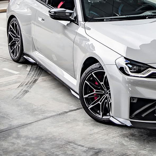 SQ Style Pre-Preg Carbon Fibre Side Skirts for BMW G87 M2 23-Present - Carbon Factory
