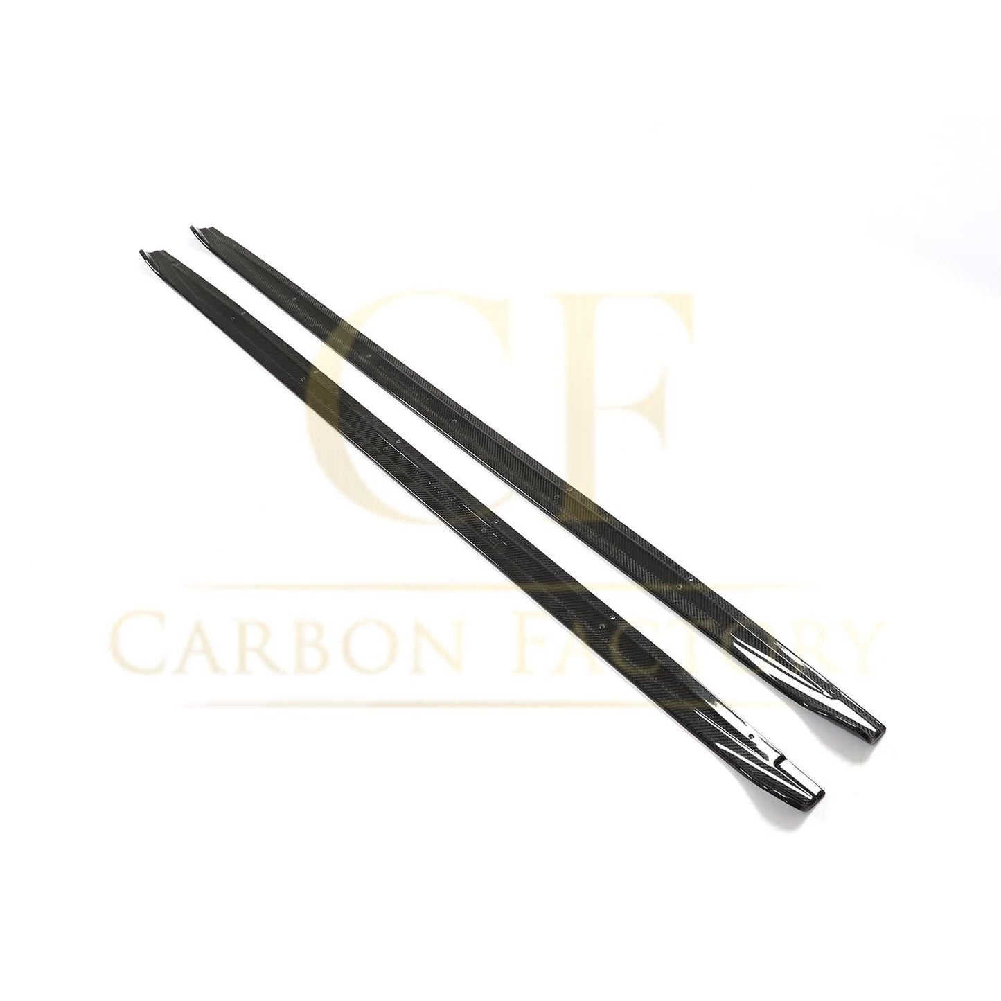 V Style Carbon Fibre Side Skirts for Audi A3 S3 Saloon 20-22 - Carbon Factory