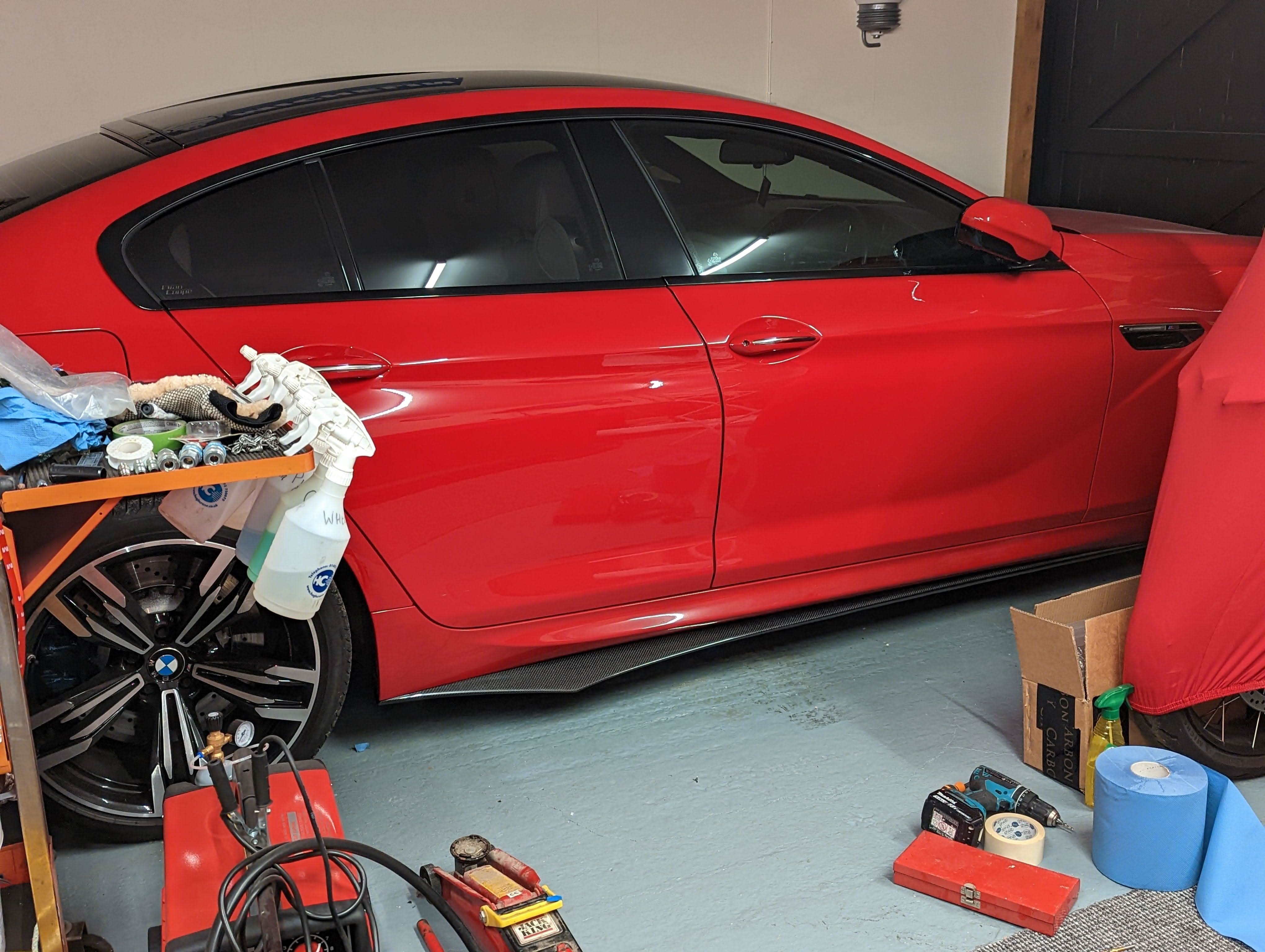 V Style Carbon Fibre Side Skirts for BMW 6 Series F06 inc M6 4 Door 11-18 - Carbon Factory
