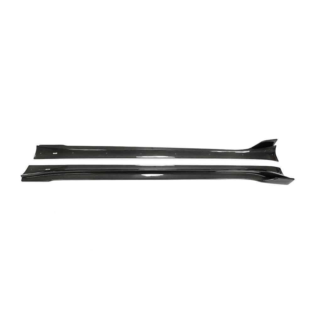 V Style Carbon Fibre Side Skirts for Tesla Model Y 19-23 - Carbon Factory