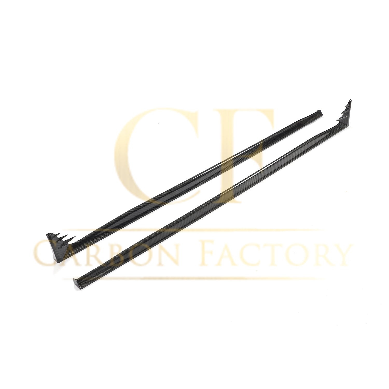 V Style Carbon Fibre Side Skirts for VW Golf MK8 GTI & R Line 21-Present - Carbon Factory