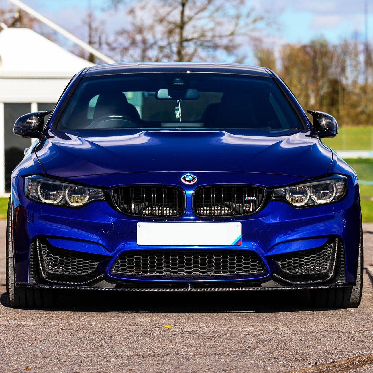 MP Style Carbon Fibre Front Splitter 3 Pieces Design for BMW F80 M3 F82 F83 M4 14-20 - Carbon Factory