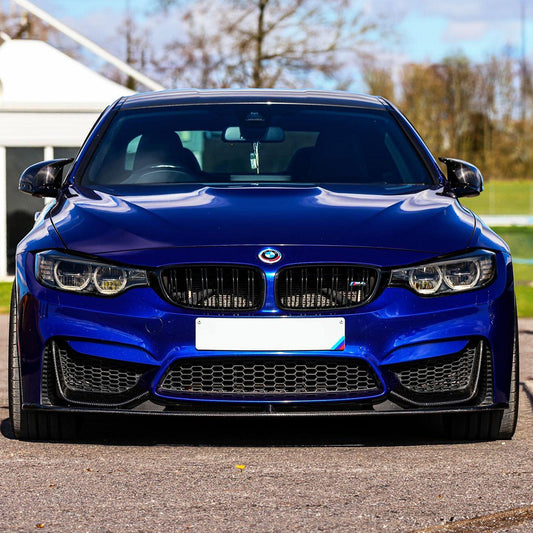 MP Style Carbon Fibre Front Splitter 3 Pieces Design for BMW F80 M3 F82 F83 M4 14-20 - Carbon Factory