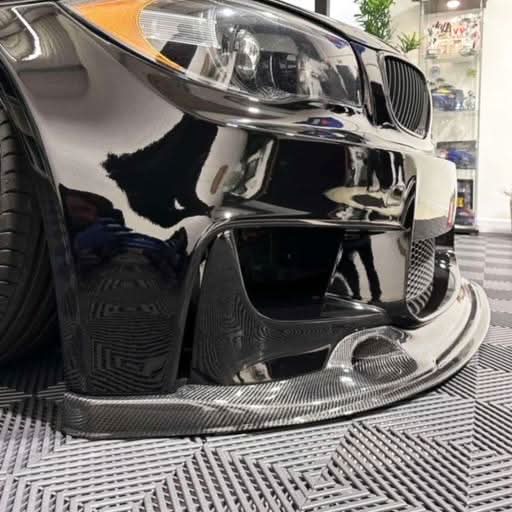 3D Style Carbon Fibre Front Splitter for BMW E82 Coupe 1M 07-13 - Carbon Factory