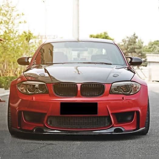 3D Style Carbon Fibre Front Splitter for BMW E82 Coupe 1M 07-13 - Carbon Factory