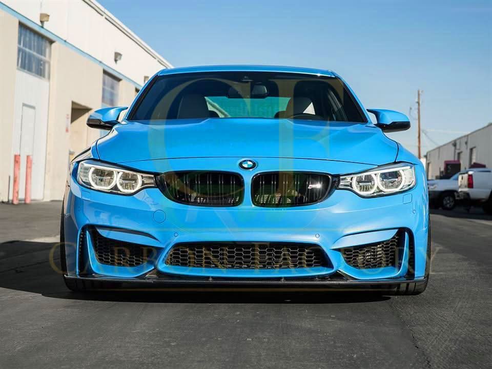 3D Style Carbon Fibre Front Splitter for BMW F80 M3 F82 F83 M4 14-20 - Carbon Factory