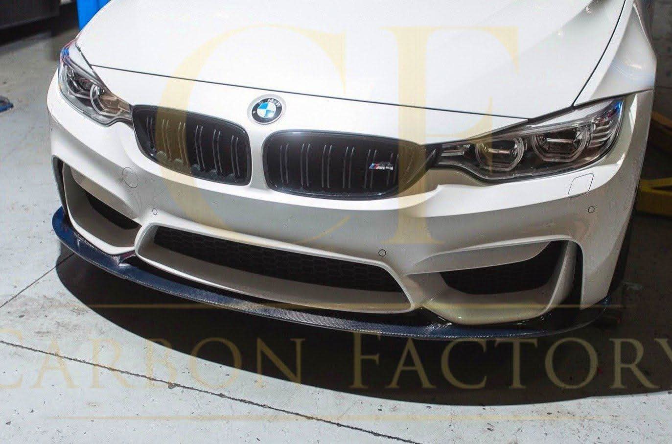 3D Style Carbon Fibre Front Splitter for BMW F80 M3 F82 F83 M4 14-20 - Carbon Factory