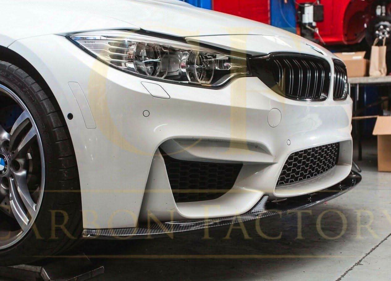 3D Style Carbon Fibre Front Splitter for BMW F80 M3 F82 F83 M4 14-20 - Carbon Factory