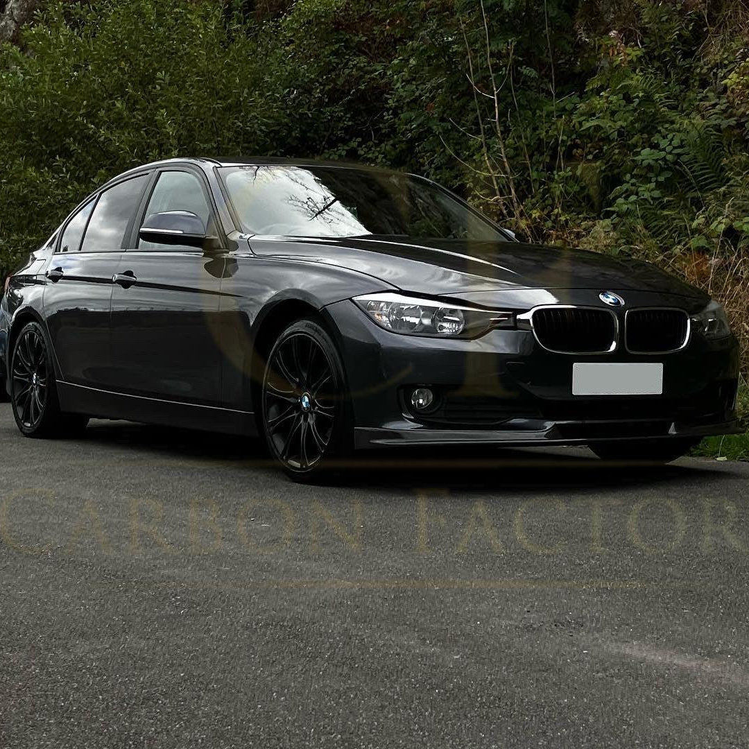 A Style Carbon Fibre Front Splitter for BMW F30 3 Series Non M Sport 12-19 - Carbon Factory