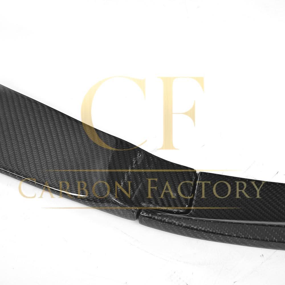 Carbon Fibre front splitter for Mercedes W205 C63 coupe, AMG-style, enhances aerodynamics and sporty appearance.