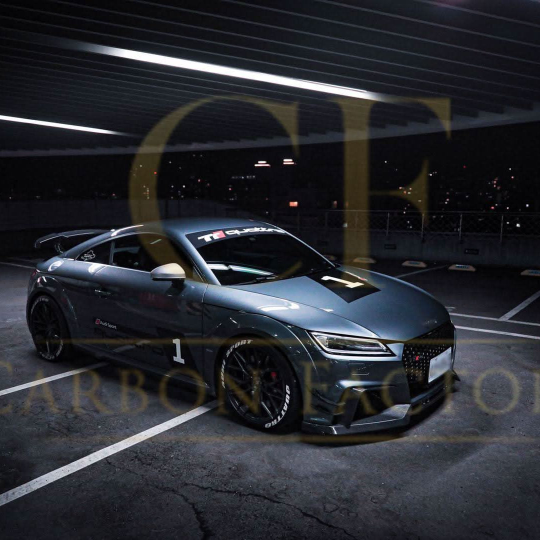 AB Style Carbon Fibre Front Splitter for Audi 8S TTRS MK3 15-18 - Carbon Factory
