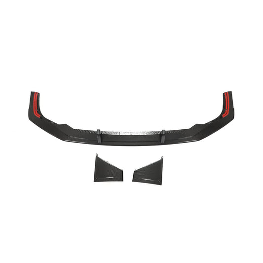 AB Style Pre-Preg Carbon Fibre Front Splitter for Audi 4K RS7 20-22 - Carbon Factory