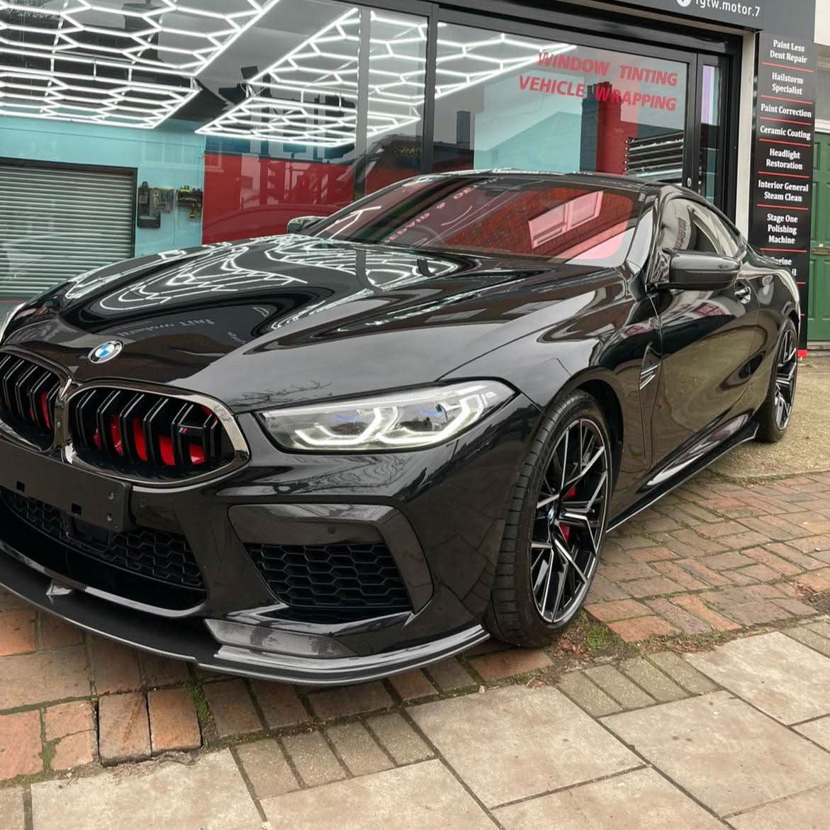AC Style Carbon Fibre Front Splitter for BMW F91 F92 F93 M8 18-Present - Carbon Factory
