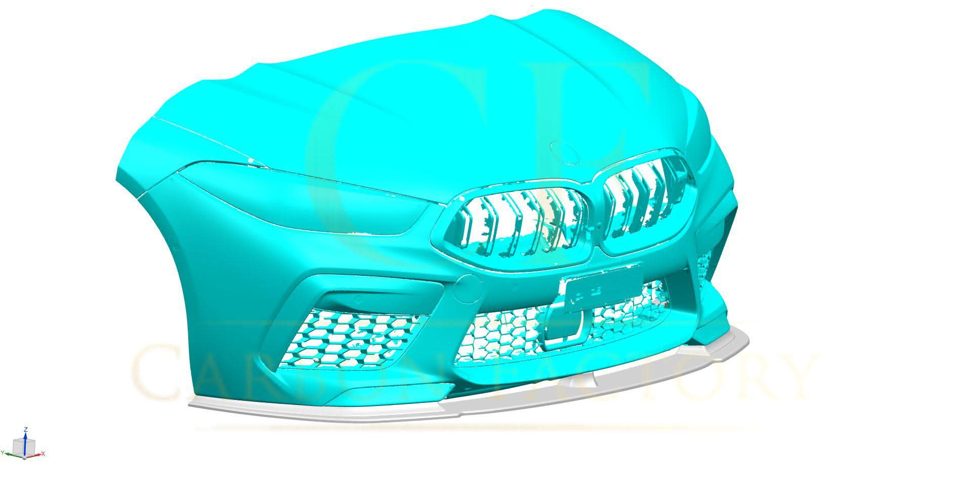 AC Style Carbon Fibre Front Splitter for BMW F91 F92 F93 M8 18-Present - Carbon Factory