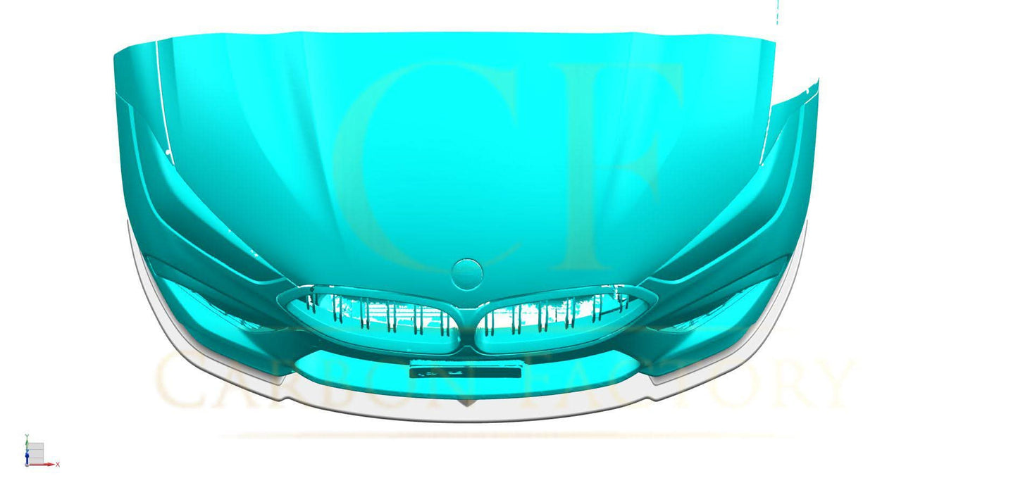 AC Style Carbon Fibre Front Splitter for BMW F91 F92 F93 M8 18-Present - Carbon Factory