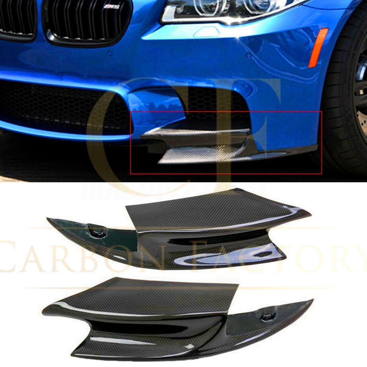 Carbon Fibre Front Splitter Covers for BMW F10 M5 10-17 - Carbon Factory