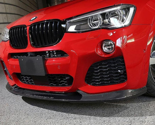 Carbon Fibre Front Splitter for BMW F25 X3 F26 X4 M Sport 15-18 - Carbon Factory