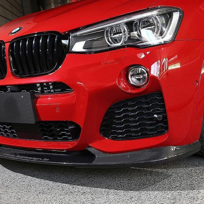 Carbon Fibre Front Splitter for BMW F25 X3 F26 X4 M Sport 15-18 - Carbon Factory