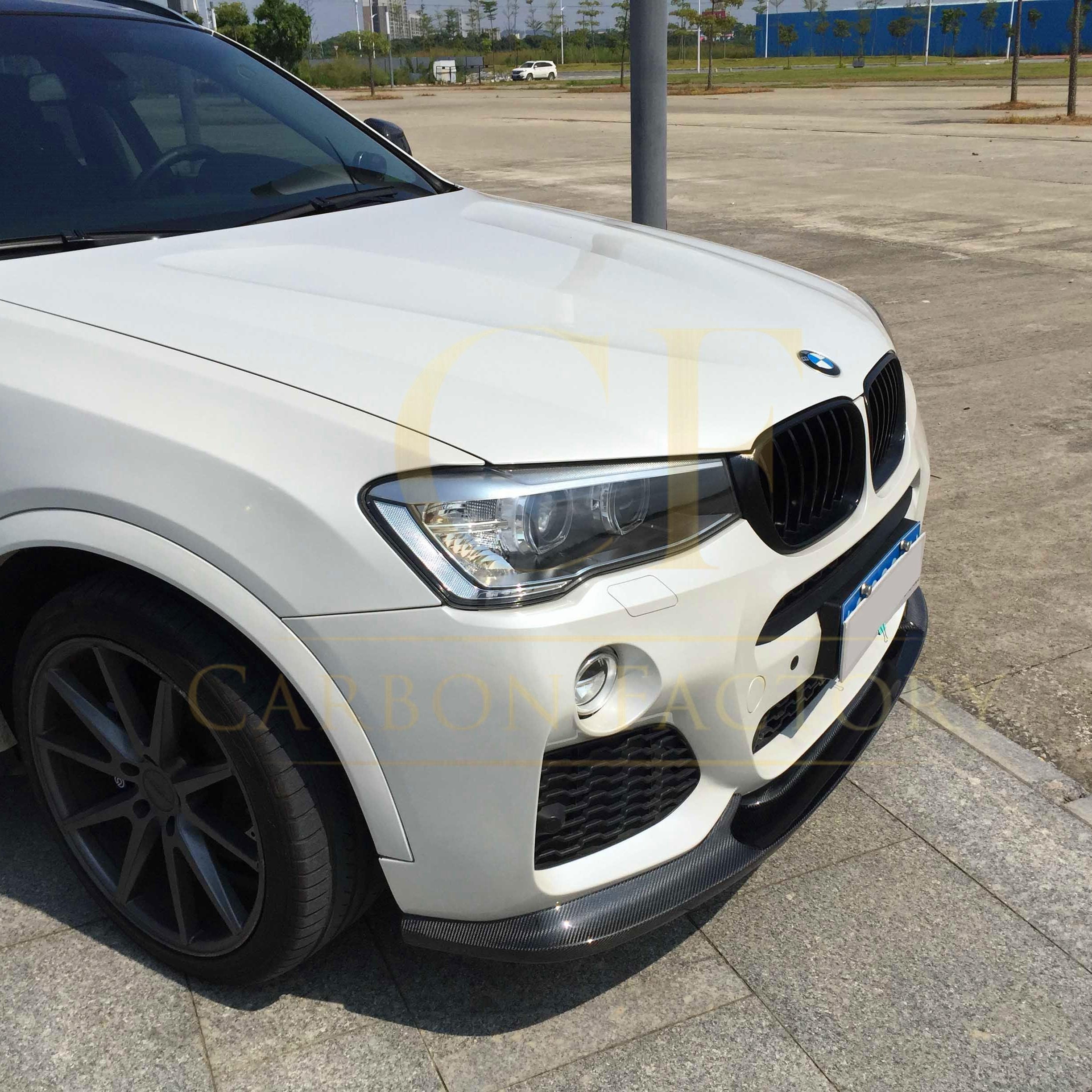 Carbon Fibre Front Splitter for BMW F25 X3 F26 X4 M Sport 15-18 - Carbon Factory
