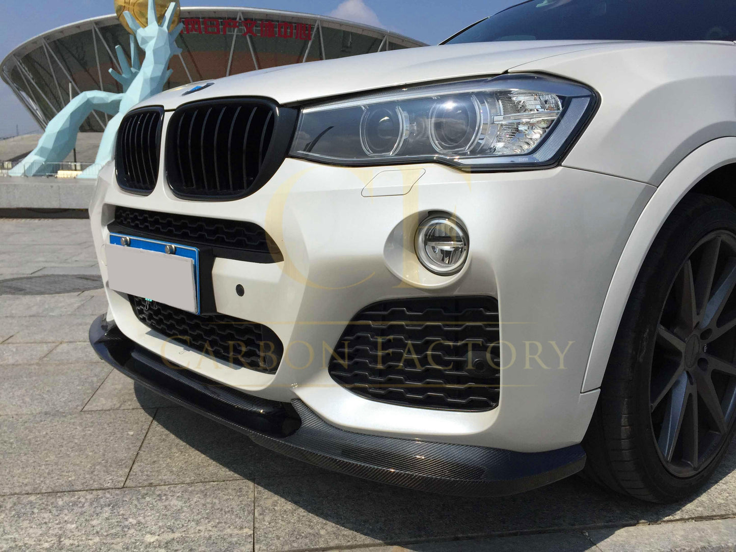 Carbon Fibre Front Splitter for BMW F25 X3 F26 X4 M Sport 15-18 - Carbon Factory