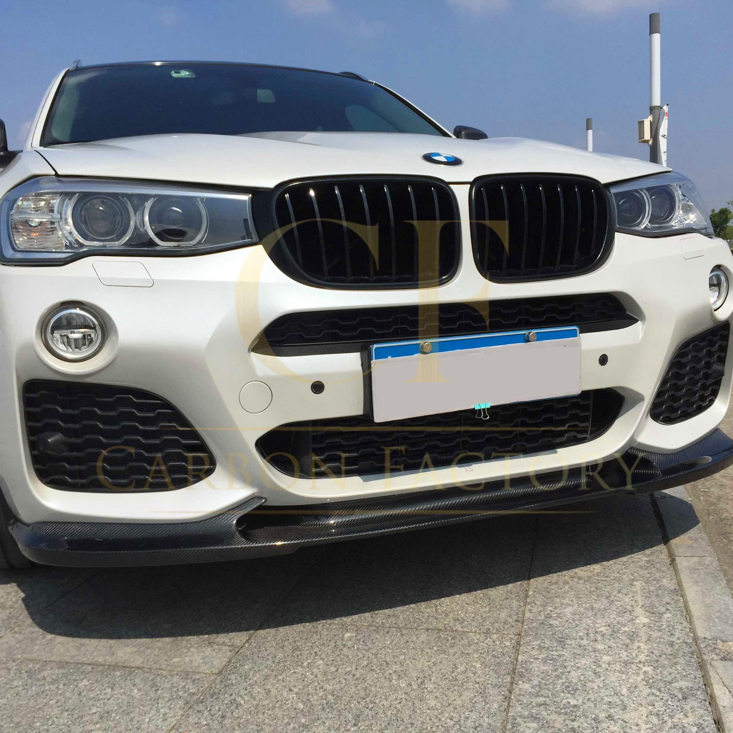 Carbon Fibre Front Splitter for BMW F25 X3 F26 X4 M Sport 15-18 - Carbon Factory