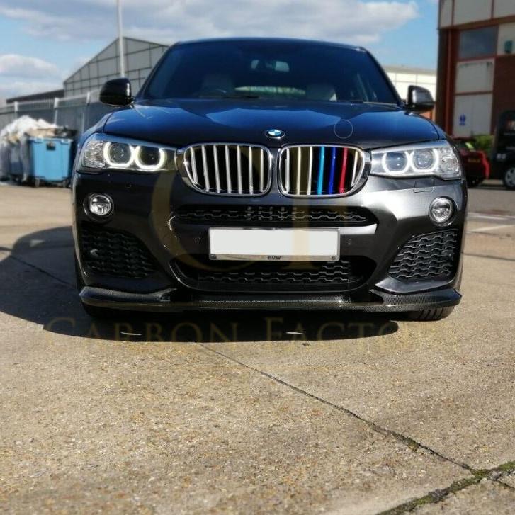 Carbon Fibre Front Splitter for BMW F25 X3 F26 X4 M Sport 15-18 - Carbon Factory