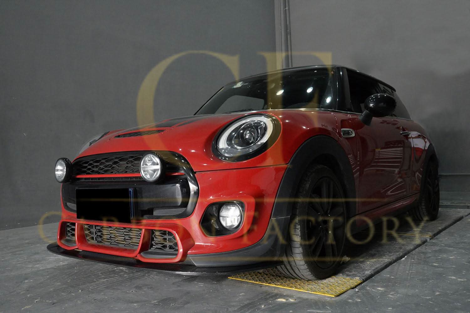 Carbon Fibre Front Splitter for BMW F55 F56 Mini Cooper S JCW 14-18 - Carbon Factory