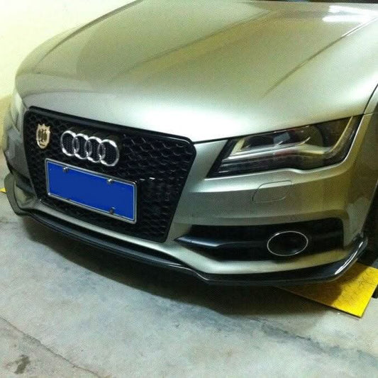 CF Style Carbon Fibre Front Splitter for Audi 4G A7 S Line S7 10-18 - Carbon Factory