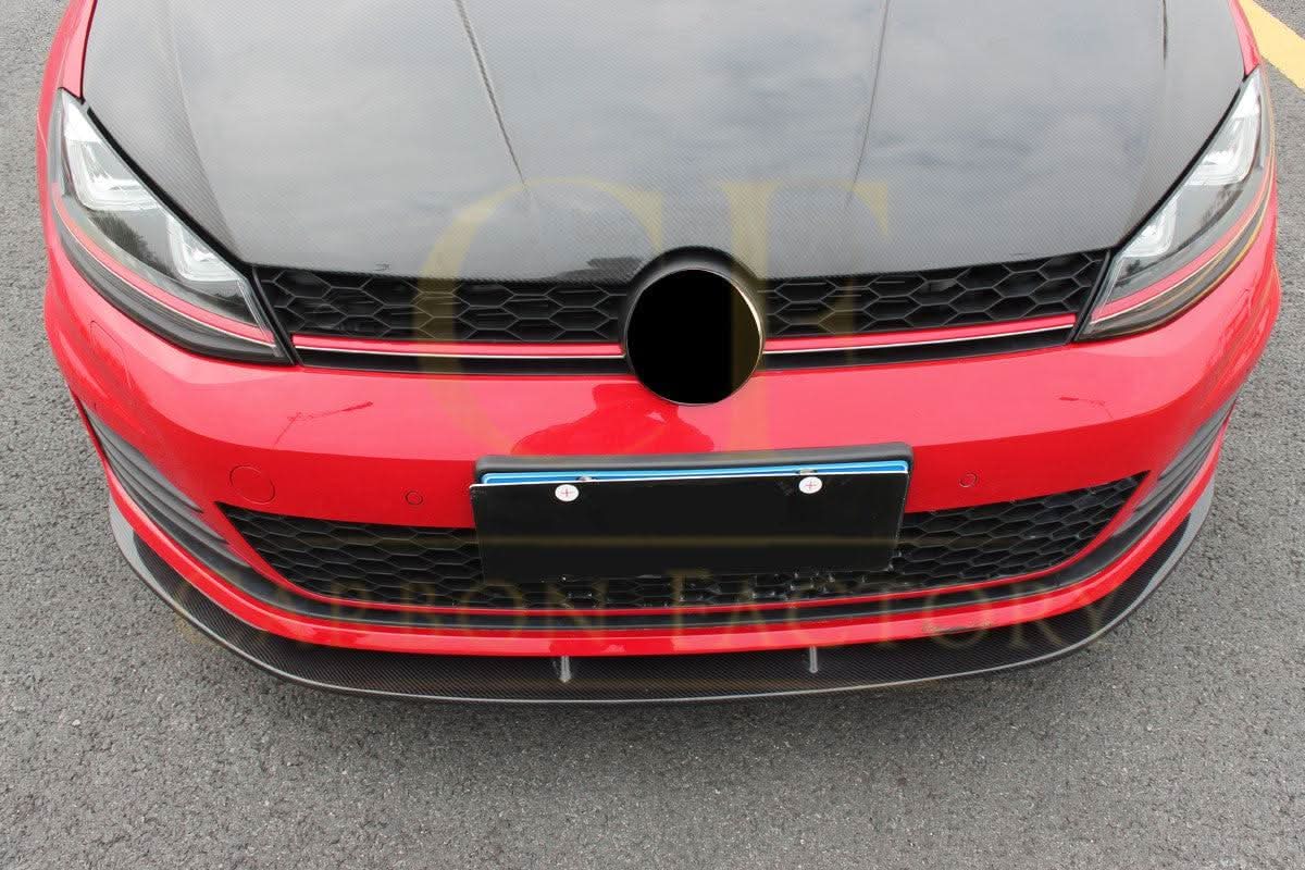 CF Style Carbon Fibre Front Splitter for VW Golf MK7 GTI 14-17 - Carbon Factory
