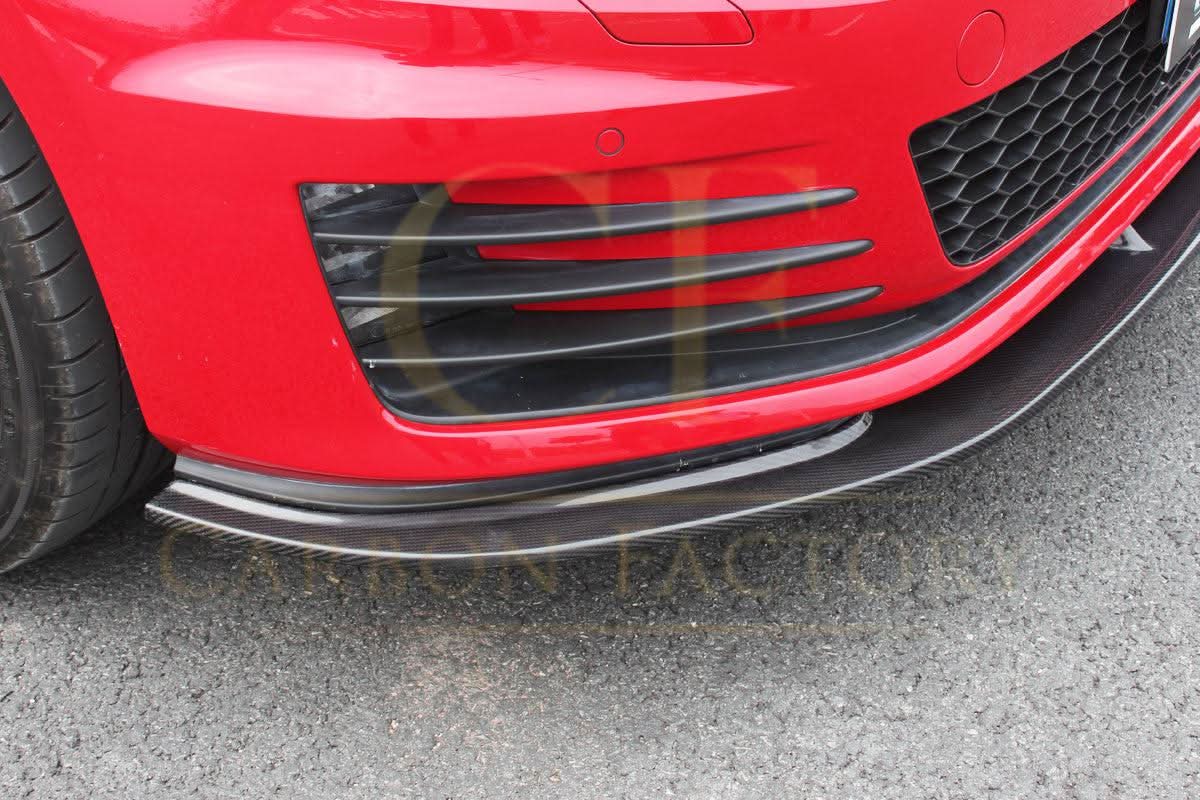 CF Style Carbon Fibre Front Splitter for VW Golf MK7 GTI 14-17 - Carbon Factory