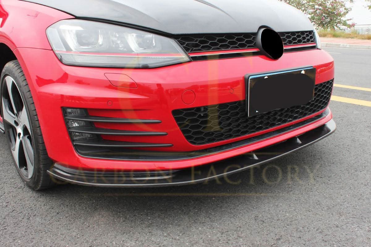 CF Style Carbon Fibre Front Splitter for VW Golf MK7 GTI 14-17 - Carbon Factory