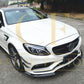 CS Style Carbon Fibre Front Splitter for Mercedes W205 C63 C63s 4 Door 15-21 - Carbon Factory