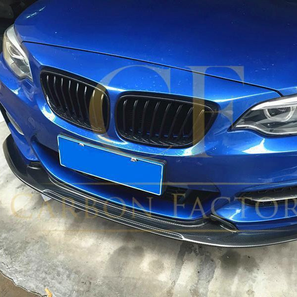 Exo Style Carbon Fibre Front Splitter for BMW F22 2 Series M Sport 14-21 - Carbon Factory