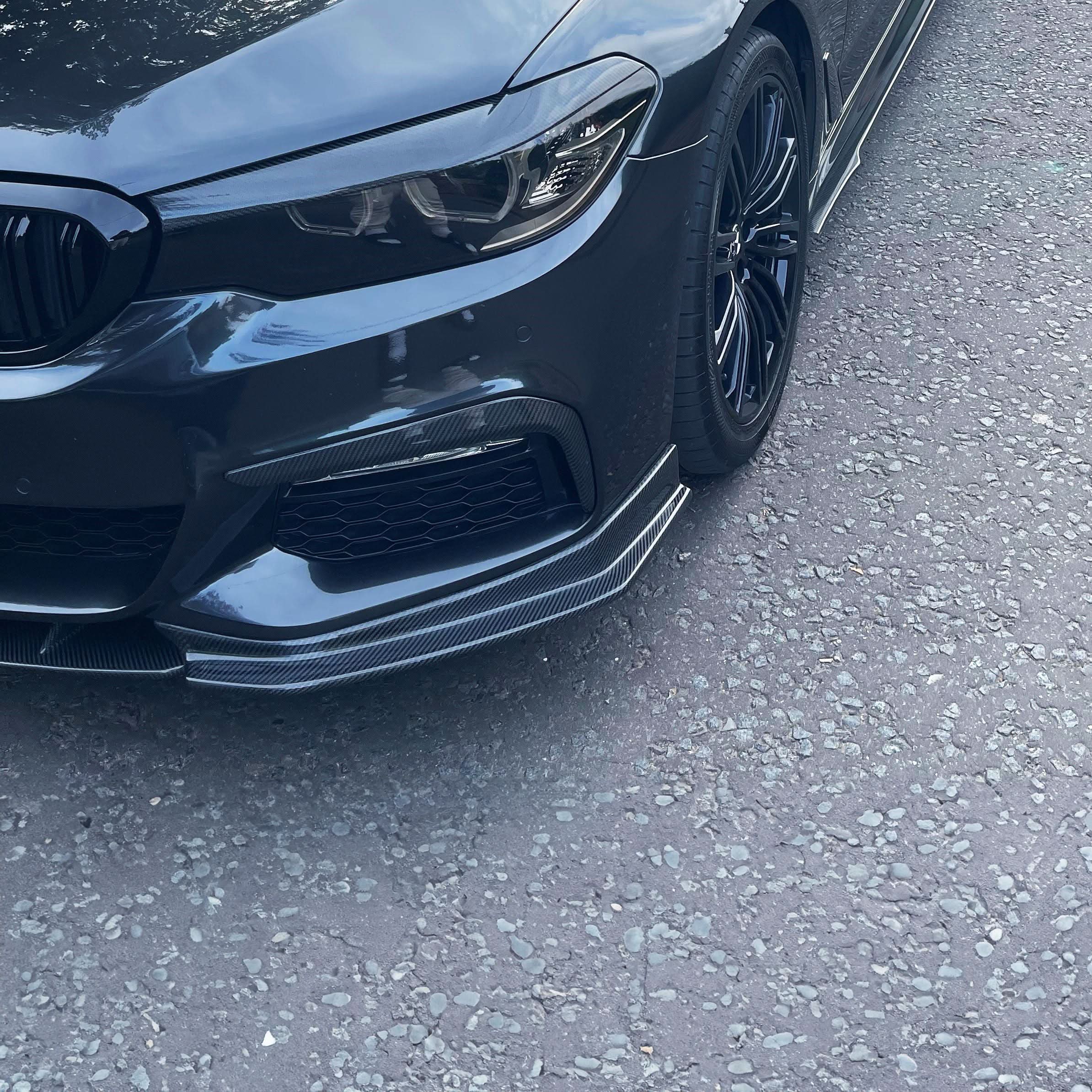 FD Style Carbon Fibre Front Splitter for BMW G30 5 Series M Sport 17-20 - Carbon Factory