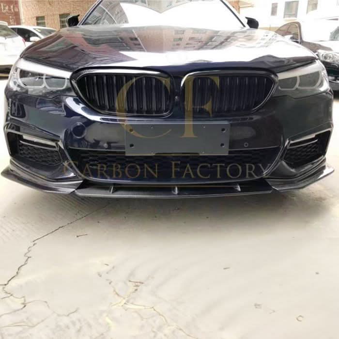 FD Style Carbon Fibre Front Splitter for BMW G30 5 Series M Sport 17-20 - Carbon Factory