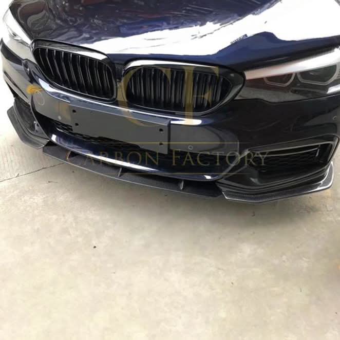 FD Style Carbon Fibre Front Splitter for BMW G30 5 Series M Sport 17-20 - Carbon Factory