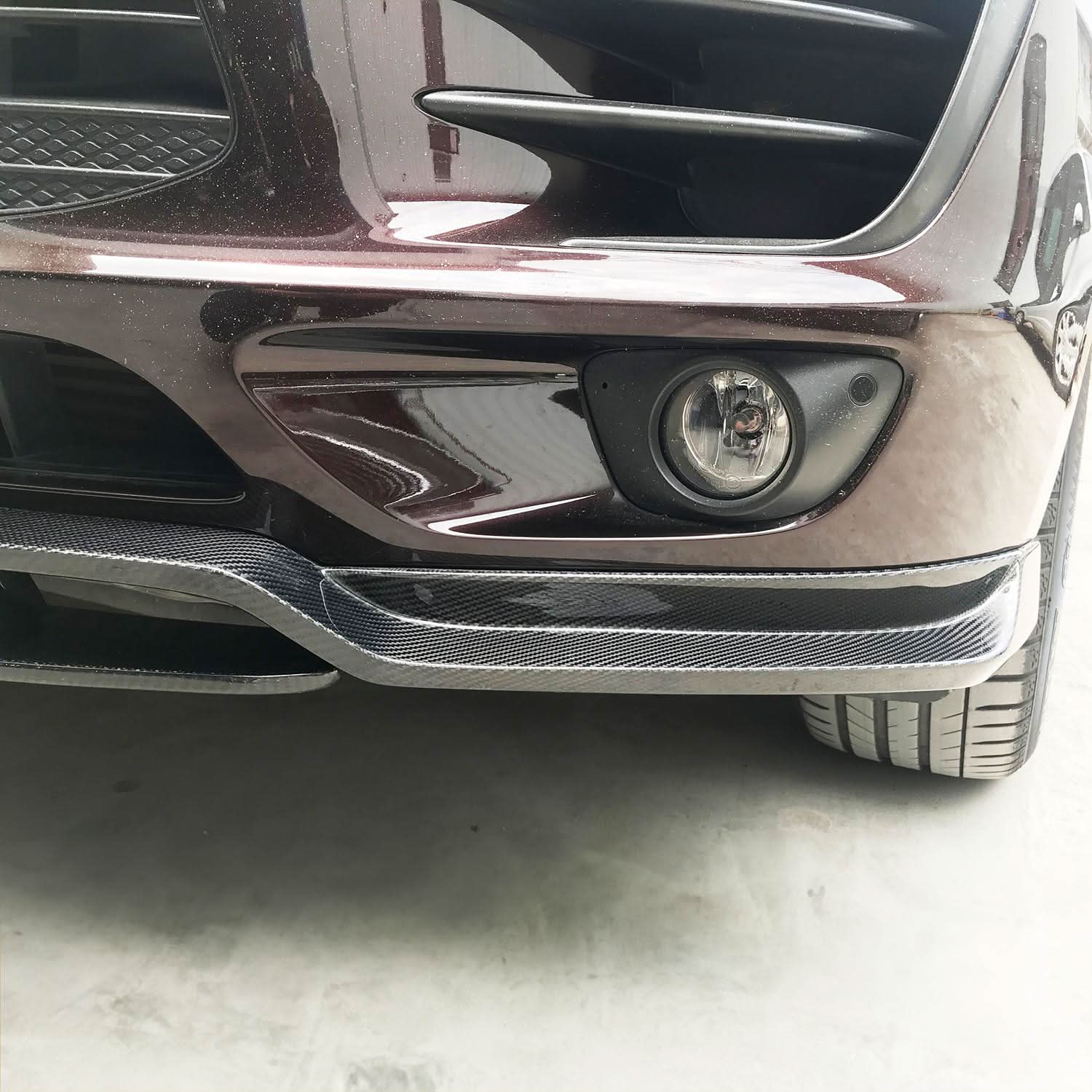 GT Style Carbon Fibre Front Splitter for Porsche Macan 14-17 - Carbon Factory